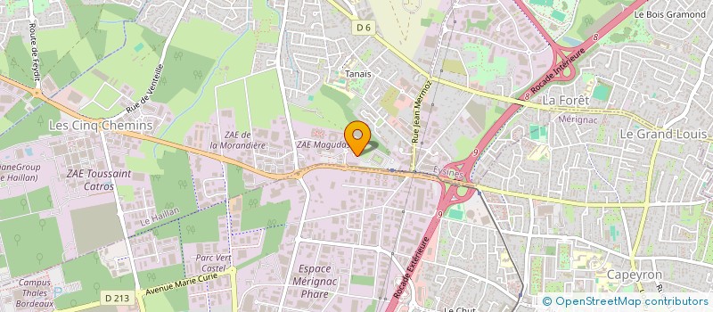 localisation de l'entreprise CSE CGI FRANCE NOUVELLE-AQUITAINE  LE HAILLAN