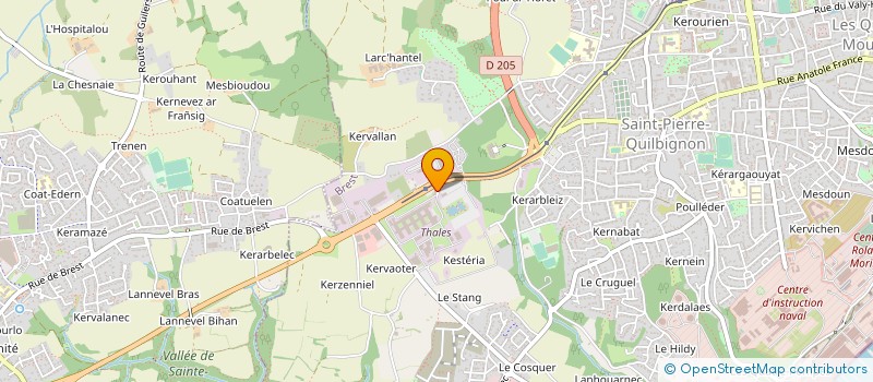 localisation de l'entreprise CSE COMITE SOCIAL ECONOMIQUE THALES DMS BREST à BREST