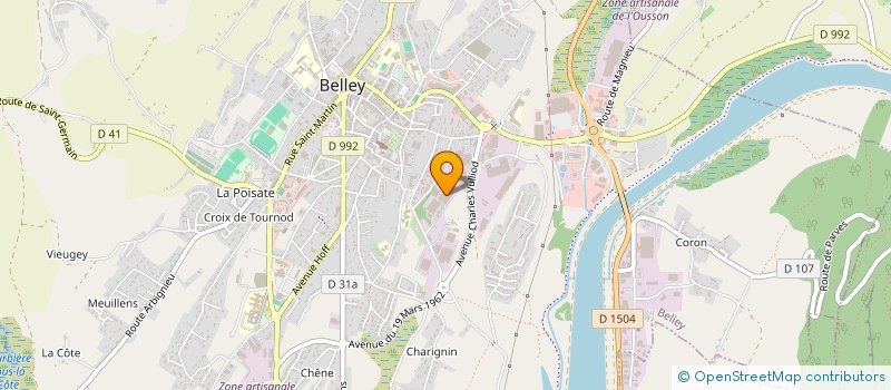 localisation de l'entreprise CSE CONDUCTIX WAMPFLER FRANCE à BELLEY