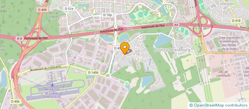 localisation de l'entreprise CSE CORA VESOUL  CROISSY-BEAUBOURG