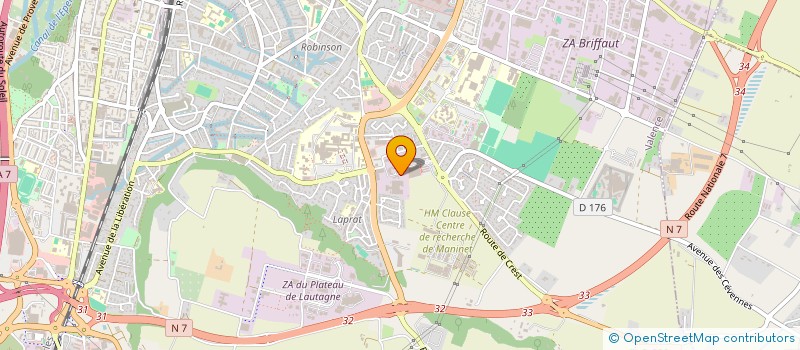 localisation de l'entreprise CSE CROUZET AUTOMATISMES à VALENCE
