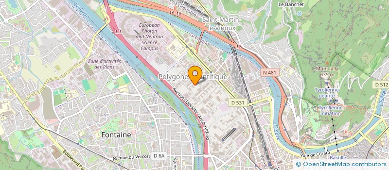 localisation de l'entreprise CSE DE L'ETABLISSEMENT CEA DE GRENOBLE  GRENOBLE