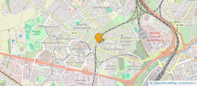 localisation de l'entreprise CSE DE L'UES A2MICILE  STRASBOURG