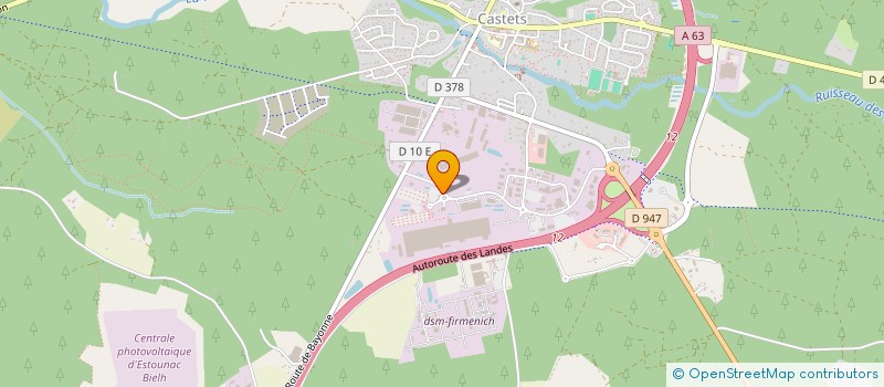 localisation de l'entreprise CSE DE LA BASE INTERMARCHE DE CASTETS  CASTETS