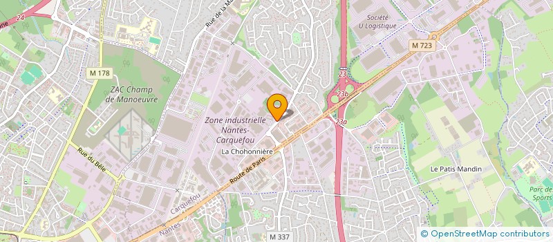 localisation de l'entreprise CSE DE LA SOCIETE JOHNSON CONTROLS INDUSTRIES  CARQUEFOU