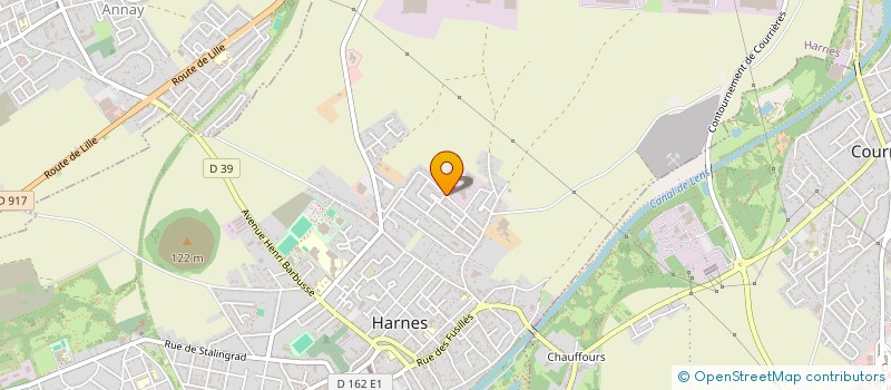 localisation de l'entreprise CSE DE SMRC CENTRE TECHNIQUE HARNES  HARNES