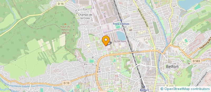 localisation de l'entreprise CSE DES MARRONNIERS à BELFORT