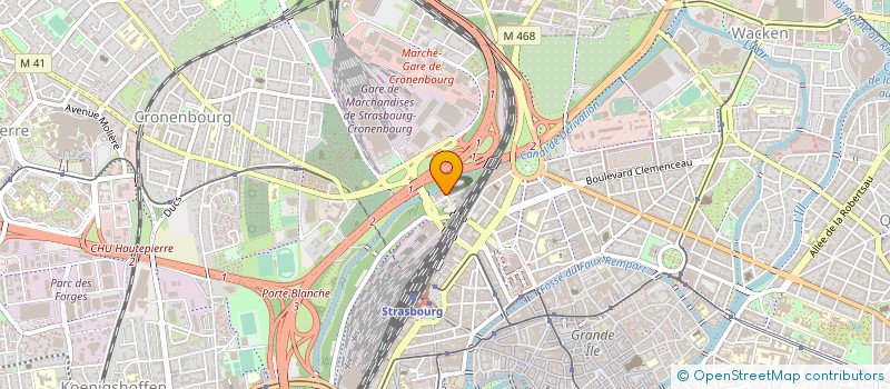 localisation de l'entreprise CSE DIRECTION ORANGE GRAND NORD EST à STRASBOURG