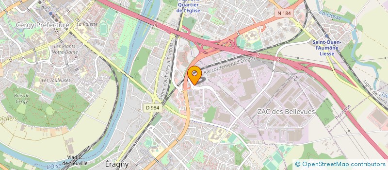 localisation de l'entreprise CSE DLPA RENAULT à ERAGNY
