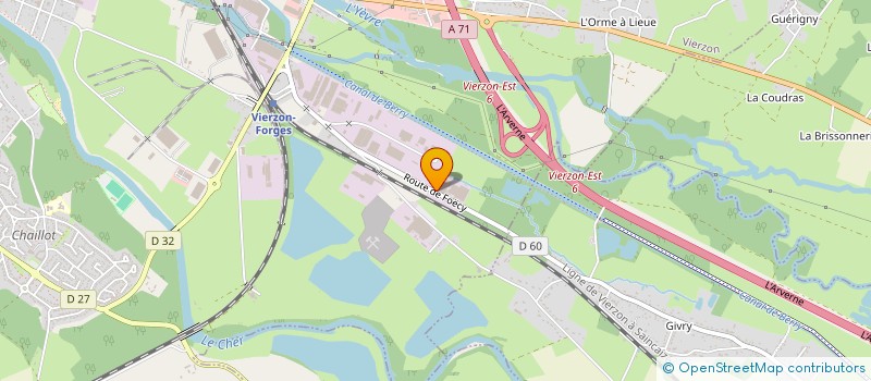 localisation de l'entreprise CSE DURKOPP VIERZON  VIERZON