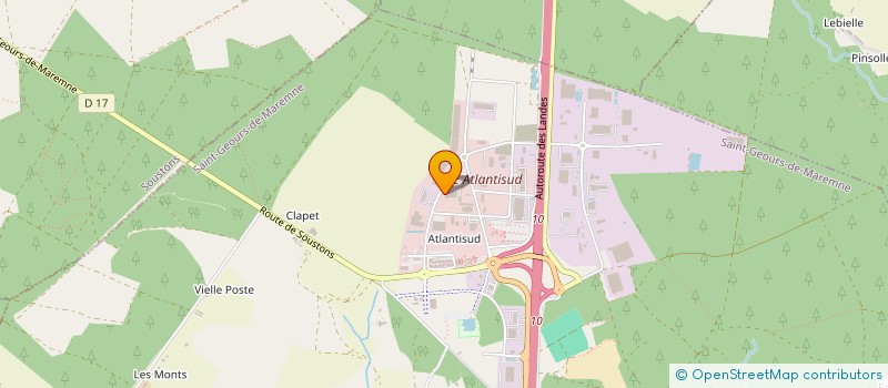 localisation de l'entreprise CSE FACYLITIES MULTI SERVICES  SAINT-GEOURS-DE-MAREMNE