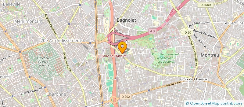 localisation de l'entreprise CSE FRANCE BKR à BAGNOLET