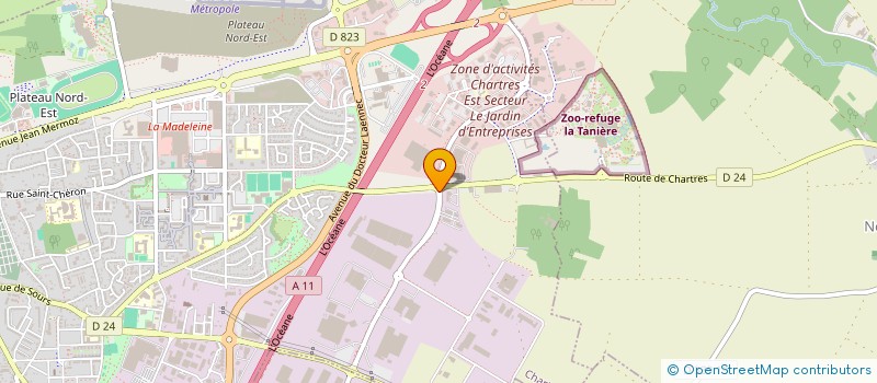 localisation de l'entreprise CSE GUERLAIN à CHARTRES