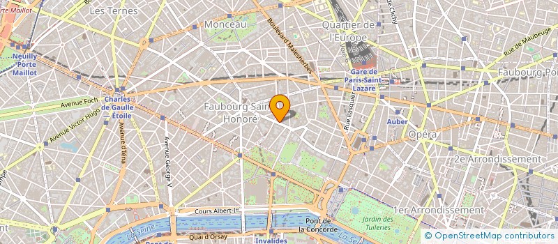 localisation de l'entreprise CSE HOTEL BRISTOL  PARIS