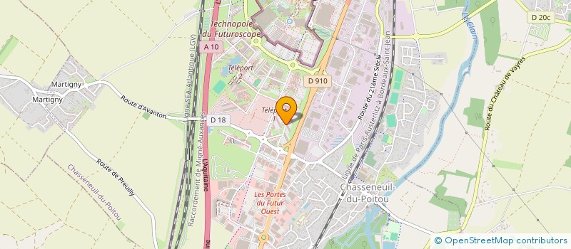 localisation de l'entreprise CSE KONECTA  CHASSENEUIL-DU-POITOU