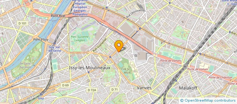 localisation de l'entreprise CSE KORIAN SANTE SUD à ISSY-LES-MOULINEAUX