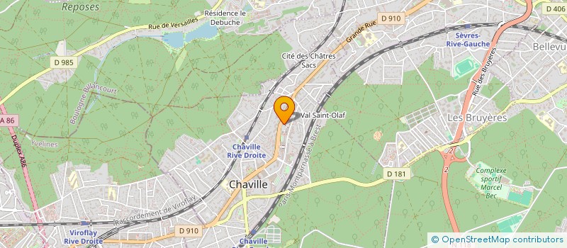 localisation de l'entreprise CSE LA POSTE TELECOM à CHAVILLE