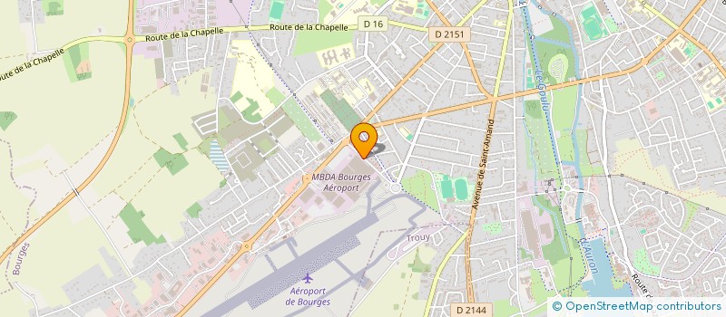 localisation de l'entreprise CSE MBDA NATATION  BOURGES