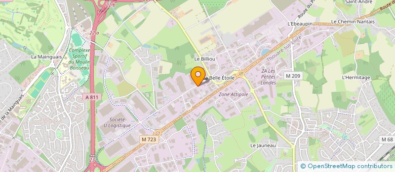 localisation de l'entreprise CSE MCI OUEST  CARQUEFOU