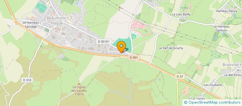 localisation de l'entreprise CSE ORANO RECYCLAGE LA HAGUE  LA HAGUE