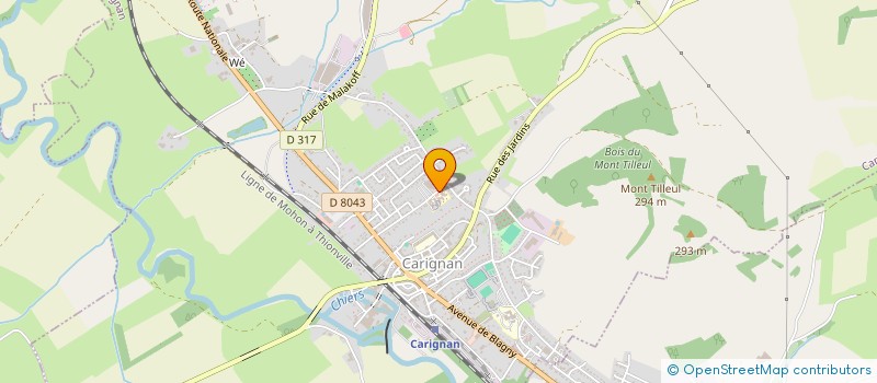 localisation de l'entreprise CSE PADOM-GE 4  CARIGNAN