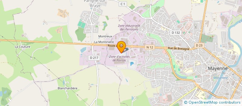 localisation de l'entreprise CSE RAPIDO  MAYENNE