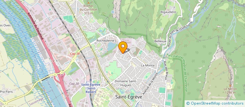 localisation de l'entreprise CSE ROCHEPLEINE TELEDYNE E2V  SAINT-EGREVE