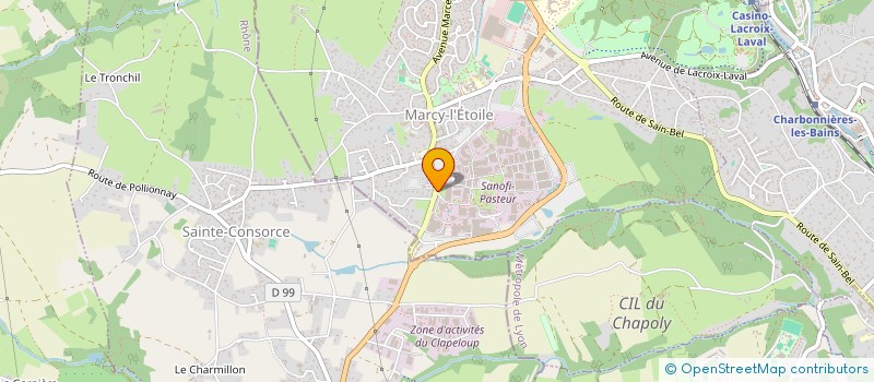 localisation de l'entreprise CSE SANOFI MARCY L'ETOILE  MARCY-L'ETOILE