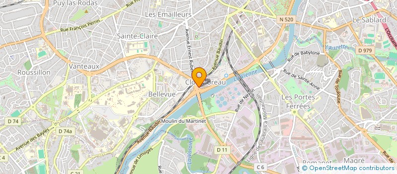 localisation de l'entreprise CSE SOCIETE DES TRANSPORTS EN COMMUN DE LIMOGES METROPOLE à LIMOGES