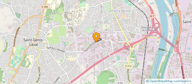 localisation de l'entreprise CSE STEF TRANSPORT LYON  SAINT-GENIS-LAVAL