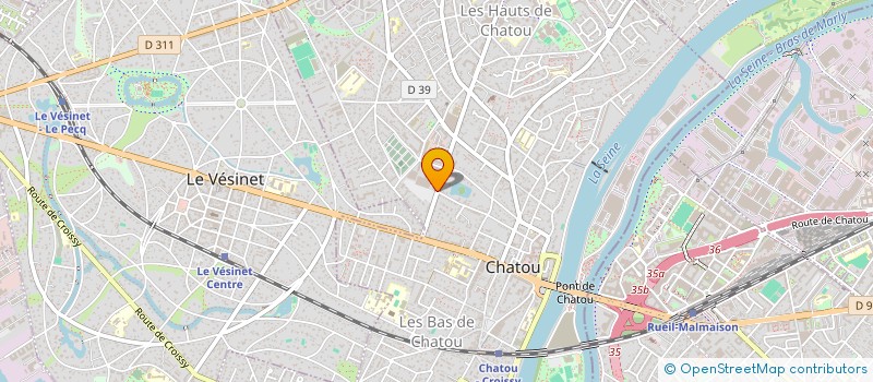 localisation de l'entreprise CSE THALES AES CHATOU  CHATOU