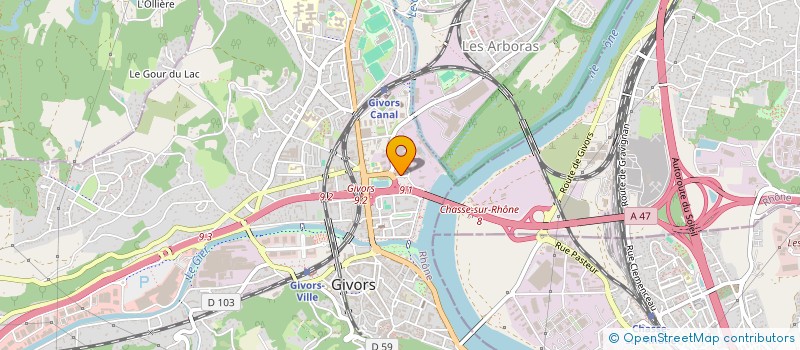 localisation de l'entreprise CSE TOTALENERGIES ADDITIVES AND FUELS SOLUTIONS  GIVORS