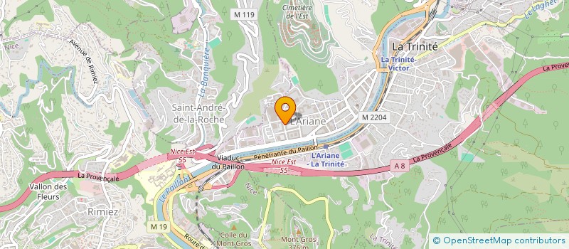 localisation de l'entreprise CSE TRANSDEV COTE D'AZUR à NICE