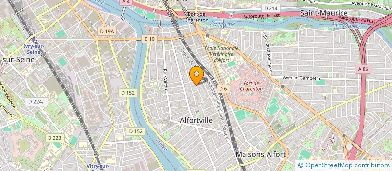 localisation de l'entreprise CSE TRANSPORT à ALFORTVILLE