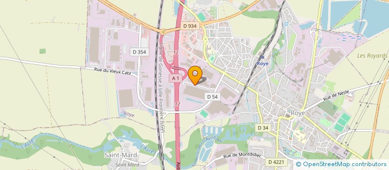 localisation de l'entreprise CSE TRIVIUM METAL PACKAGING FRANCE  ROYE