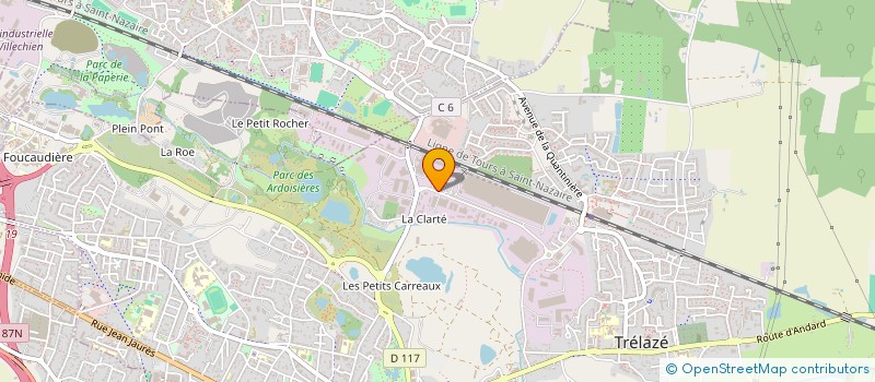 localisation de l'entreprise CSE U-LOGISTIQUE DE TRELAZE  TRELAZE