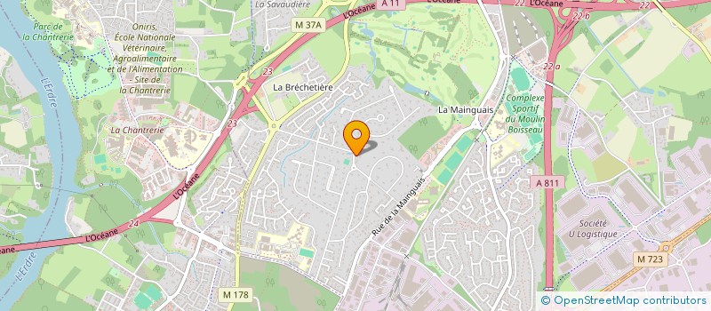 localisation de l'entreprise CSE U LOGISTIQUE SIEGE  CARQUEFOU