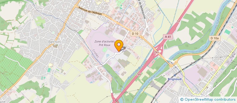 localisation de l'entreprise CSEE ALFI ELECTRONIQUE  CROLLES