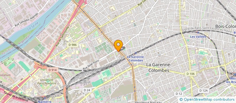localisation de l'entreprise CSEE GROUND & RAIL à COLOMBES