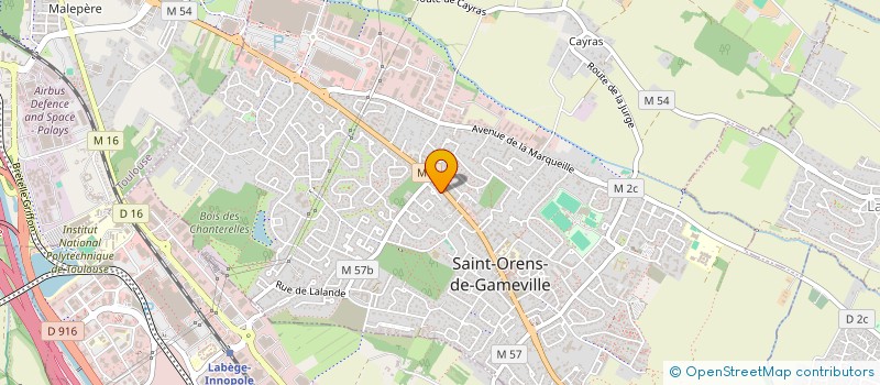 localisation de l'entreprise CSEFI à SAINT-ORENS-DE-GAMEVILLE