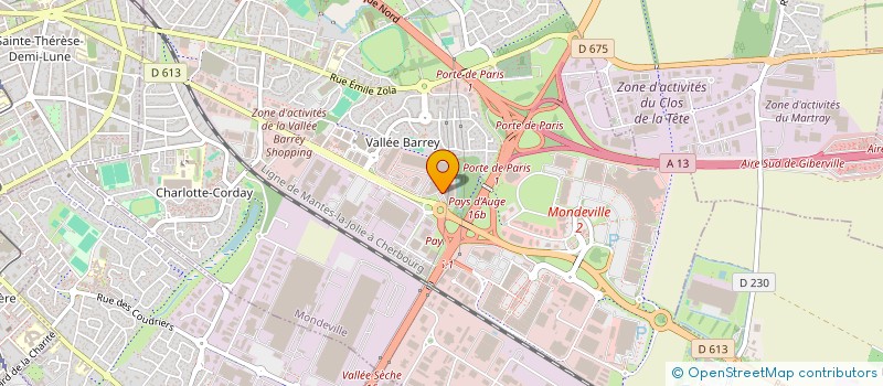 localisation de l'entreprise CSF à MONDEVILLE