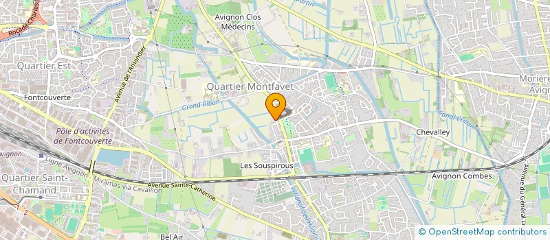 localisation de l'entreprise CSF  AVIGNON