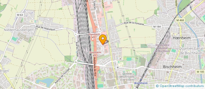 localisation de l'entreprise CSF INVESTISSEMENT  HNHEIM