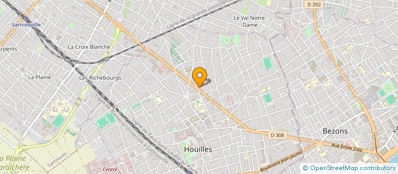 localisation de l'entreprise CSF PARIS IMMO  HOUILLES