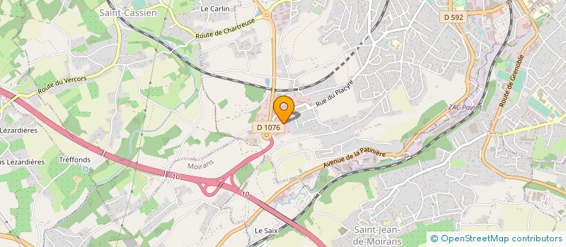 localisation de l'entreprise CSG CAPITAL  VOIRON