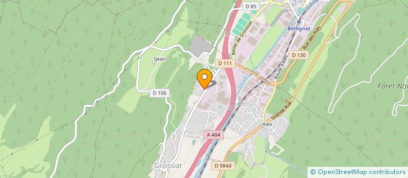 localisation de l'entreprise CSG MACONNERIE à GROISSIAT