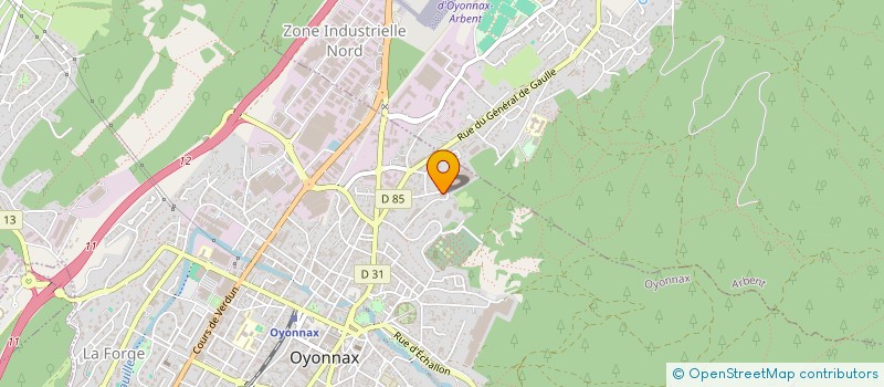localisation de l'entreprise CSG MONTAGE SASU à OYONNAX