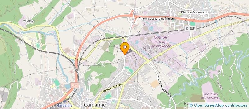 localisation de l'entreprise CSGA HOLDING à GARDANNE