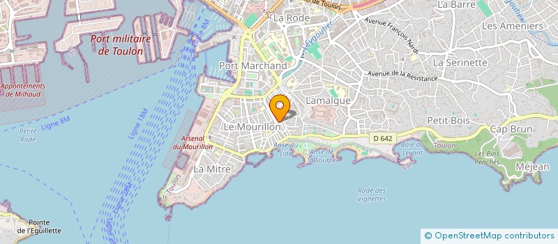 localisation de l'entreprise CSGLB  TOULON