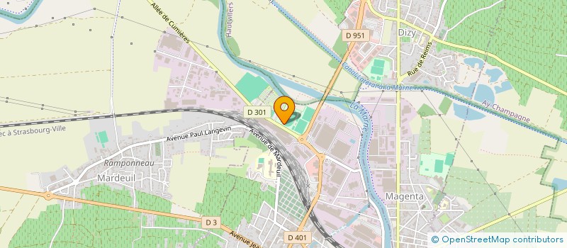 localisation de l'entreprise CSGV TRANSPORTS à EPERNAY